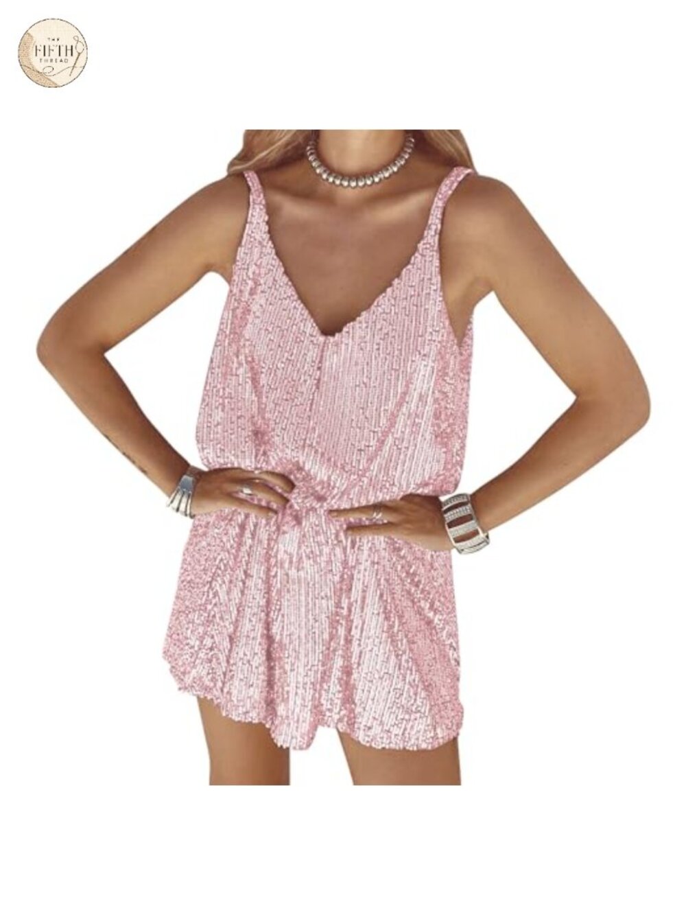 Sequin V Neck Shift Mini Dress Sleeveless Glitter Party Club Cocktail